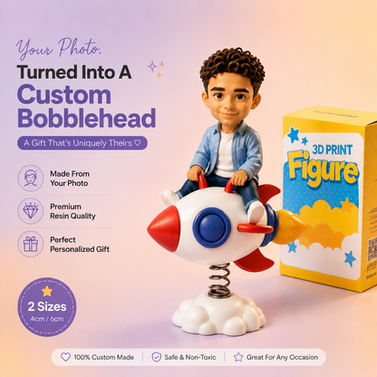 Custom Bobblehead — Personalized Wobble Figurine from Photo