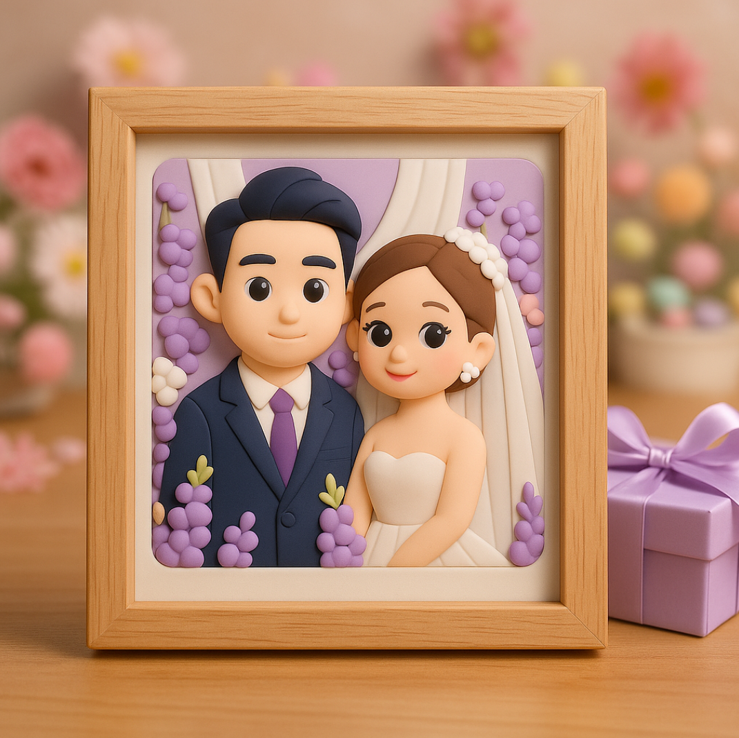 Personalized 3D Sculpture — Custom Relief Keepsake from Photo